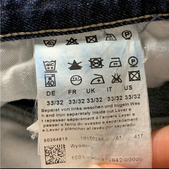 BOSS Hugo Boss Dark Wash Straight Leg Jeans - Picture 9 of 14